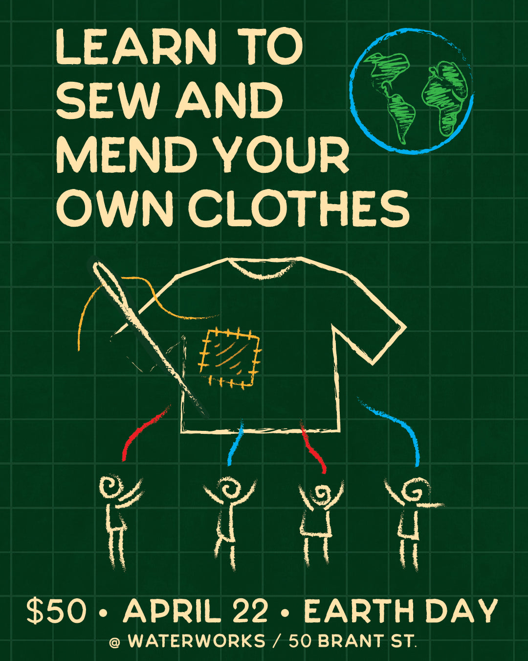 Sew & Mend: A Special Earth Day Event at the Waterworks